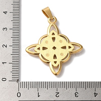 PVD Vacuum Plating 304 Stainless Steel Pendants STAS-L081-033G-1