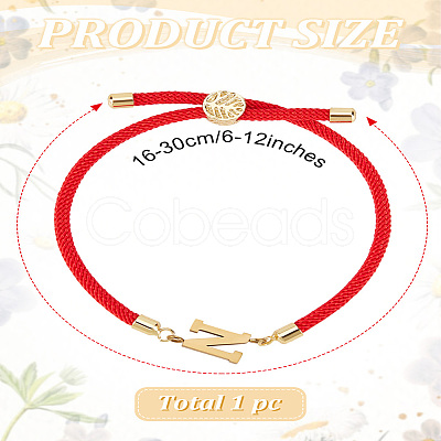 1Pc Adjustable Nylon Cord Slider Bracelets for Women BJEW-LP0001-32N-02-1