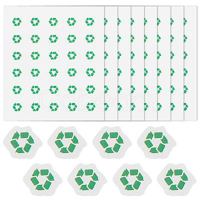 Round Dot PVC Decorative Stickers DIY-WH0423-008-1