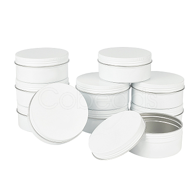 Round Aluminium Tin Cans CON-WH0079-13D-1