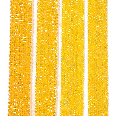 Electroplate Glass Beads Strands EGLA-A044-T4mm-B05-1