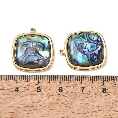 Natural Paua Shell Pendants SA-CBA11D7-14B-G-1
