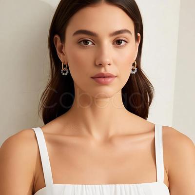 Bohemian 304 Stainless Steel Hoop Earrings IO7567-1-1