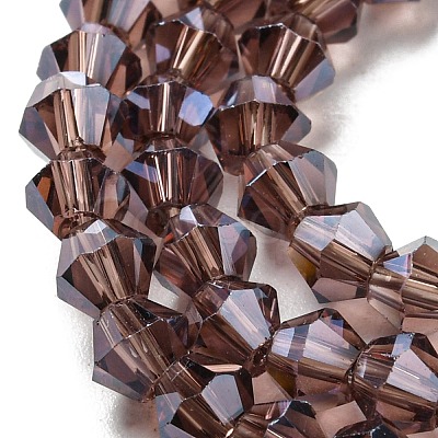Transparent Electroplate Glass Beads Strands EGLA-A039-T3mm-A05-1