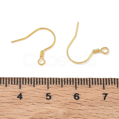 925 Sterling Silver French Hooks with Coil STER-T007-119G-1