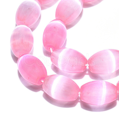 Dyed Natural Selenite Beads Strands G-T138-233H-1