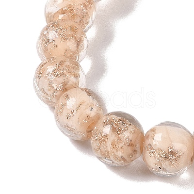 Handmade Gold Sand Lampwork Beads LAMP-Z009-01J-1