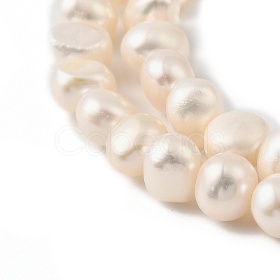 Natural Cultured Freshwater Pearl Beads Strands PEAR-P064-19J-04D-1