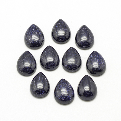 Synthetic Blue Goldstone Cabochons G-R417-13x18-34-1