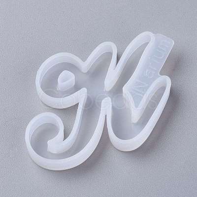 Letter DIY Silicone Molds X-DIY-I034-08K-1