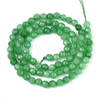 Dyed Natural White Jade Beads Strands G-T139-4mm-60-17-1