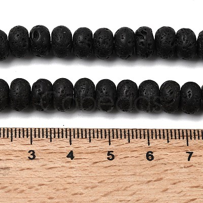 Natural Lava Rock Beads Strands G-A280-A18-02-1