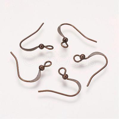 Brass French Earring Hooks KK-Q369-AB-1