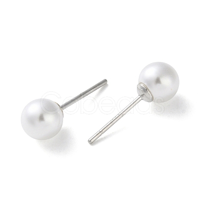 Imitation Pearl Stud Earrings EJEW-P296-21A-P-1