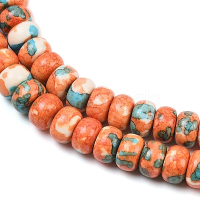 Dyed Synthetic Riverstone Beads Strands G-Z105-C01-01F-1