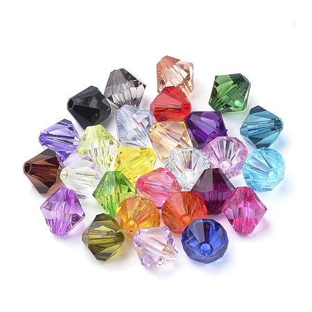 Transparent Acrylic Beads TACR-S146-6mm-M-1