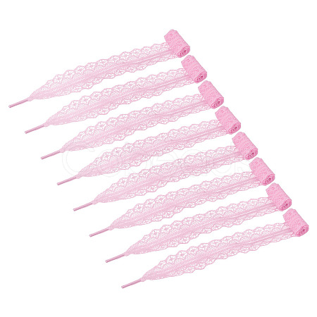 10 Pairs Polyester Lace Shoelaces AJEW-TA0003-14A-1
