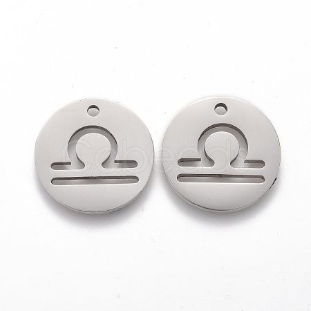 Tarnish Resistant 201 Stainless Steel Pendants STAS-Z001-B-09P-1