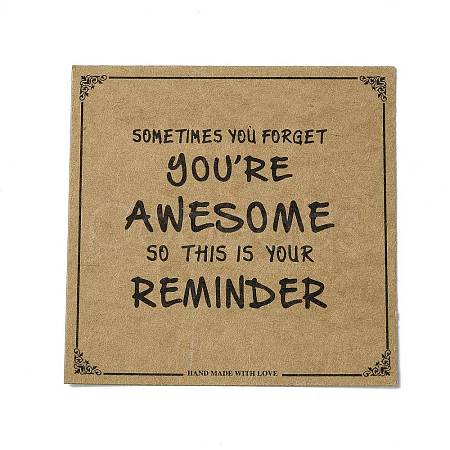 Kraft Paper Display Cards with Word CDIS-C006-05-1