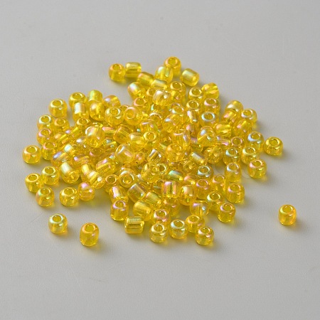 Transparent Glass Seed Beads GLAA-WH0032-34J-1