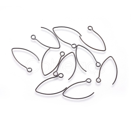 304 Stainless Steel Earring Hooks Ion Plating(IP) STAS-O119-03B-01-1