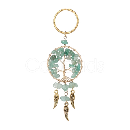 Woven Net/Web with Wing Pendant Keychain KEYC-JKC00481-03-1