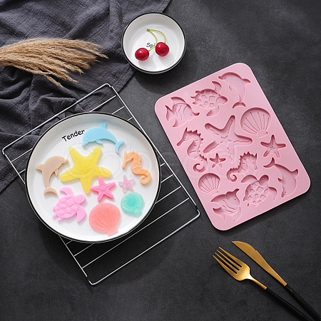 Marine Organism Food Grade Silicone Molds LS-DIY-F044-12-1