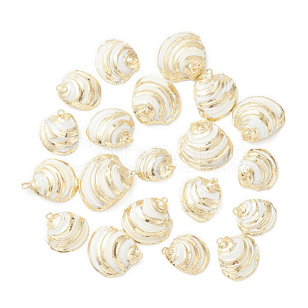 Natural Sea Shell Pendants SHEL-F005-06LG-1