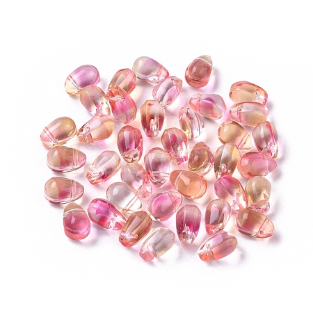 Transparent Glass Charms X-GLAA-L027-L06-1