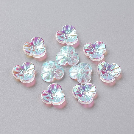 Electroplate Glass Beads EGLA-L027-A08-1