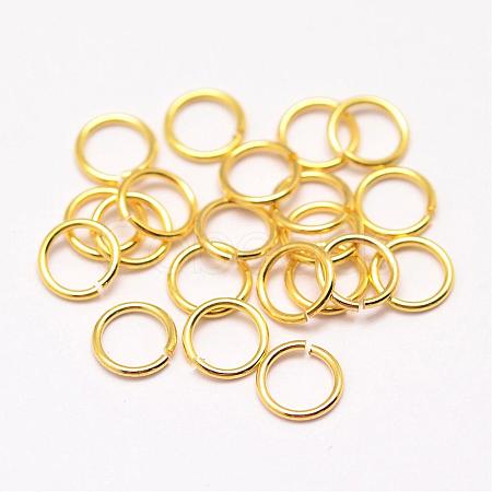 Brass Open Jump Rings KK-G277-4mm-G-NR-1