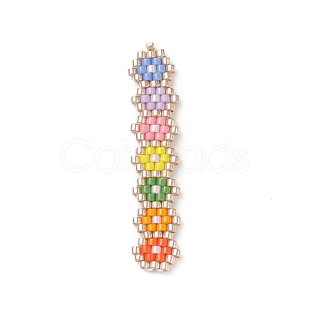 Handmade Loom Pattern MIYUKI Seed Beads PALLOY-MZ00047-01-1