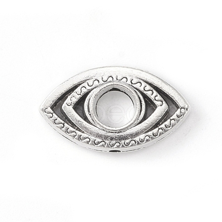 Tibetan Style Alloy Bead Frame TIBE-WH0002-08AS-1