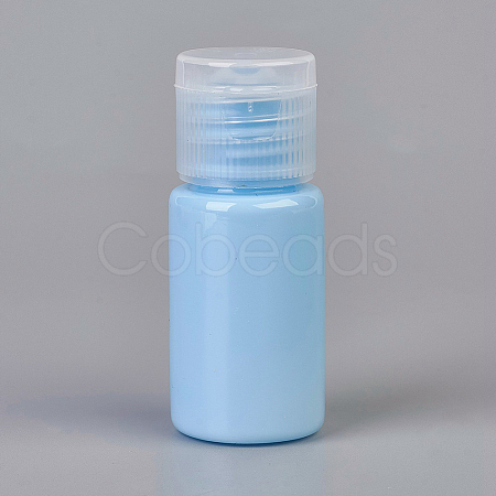 Macaron Color Empty Flip Cap Plastic Bottle Container LS-MRMJ-WH0025-A-03-1