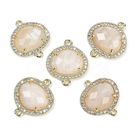 Natural Moonstone Faceted Oval Links G-B126-01G-13-1