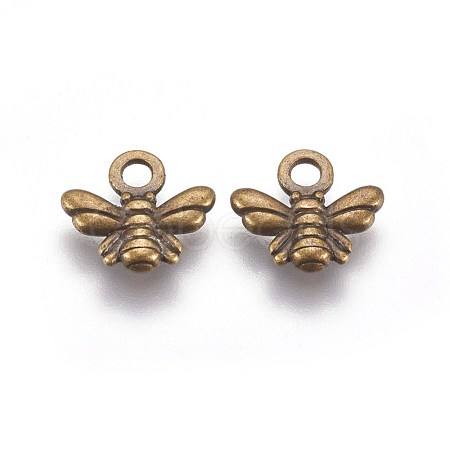 Tibetan Style Alloy Charms TIBEP-A123292-AB-FF-1