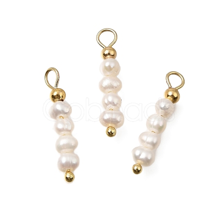 Natural Freshwater Pearl Beaded Pendants PA-CBAF2FA-05G-1