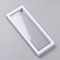 Rectangular Transparent 3D Floating Frame Display, for Ring Necklace Bracelet Earring, Coin Display Stands, Aa Medallions, White, 23.2x2x9.1cm, Inner Diameter: 209x69mm
