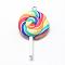 Handmade Polymer Clay Big Pendants, Lollipop, Colorful, 48~56x27~29x7~10mm, Hole: 2mm