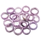 Natural Lilac Jade Plain Band Rings, Inner Diameter: 18~20mm