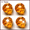 Imitation Austrian Crystal Beads, Grade AAA, K9 Glass, Faceted(32 Facets), Round, Orange, 8mm, Hole: 0.9~1.4mm