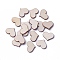 Undyed Wood Cabochons, Heart, Antique White, 13x17x2mm