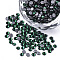 Hotfix Rhinestone, Glass Rhinestone Flat Back Cabochons, Half Round, Emerald, SS10, 2.7~2.8x1mm, about 1440pcs/bag