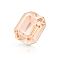 Preciosa&reg MAXIMA Crystal Fancy Stones, Czech Crystal, 435 34 222 Octagon, Dura Foiling, 90300 Light Peach, 10x8mm