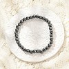 Synthetic Non-magnetic Hematite Beaded Stretch Bracelets BJEW-D446-B-22-4