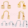 240Pcs 4 Styles Brass Wire Guardian and Protectors KK-BBC0019-11-6