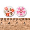 2-Hole Printed Opaque Resin Buttons RE-CBADF5A-15-3