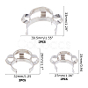 Carbon Steel Clips AJEW-OC0001-71P-2
