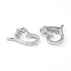 Brass Micro Pave Clear Cubic Zirconia Links ZIRC-J039-13P-2
