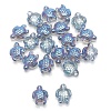Electroplate Glass Beads EGLA-WH0003-04B-1